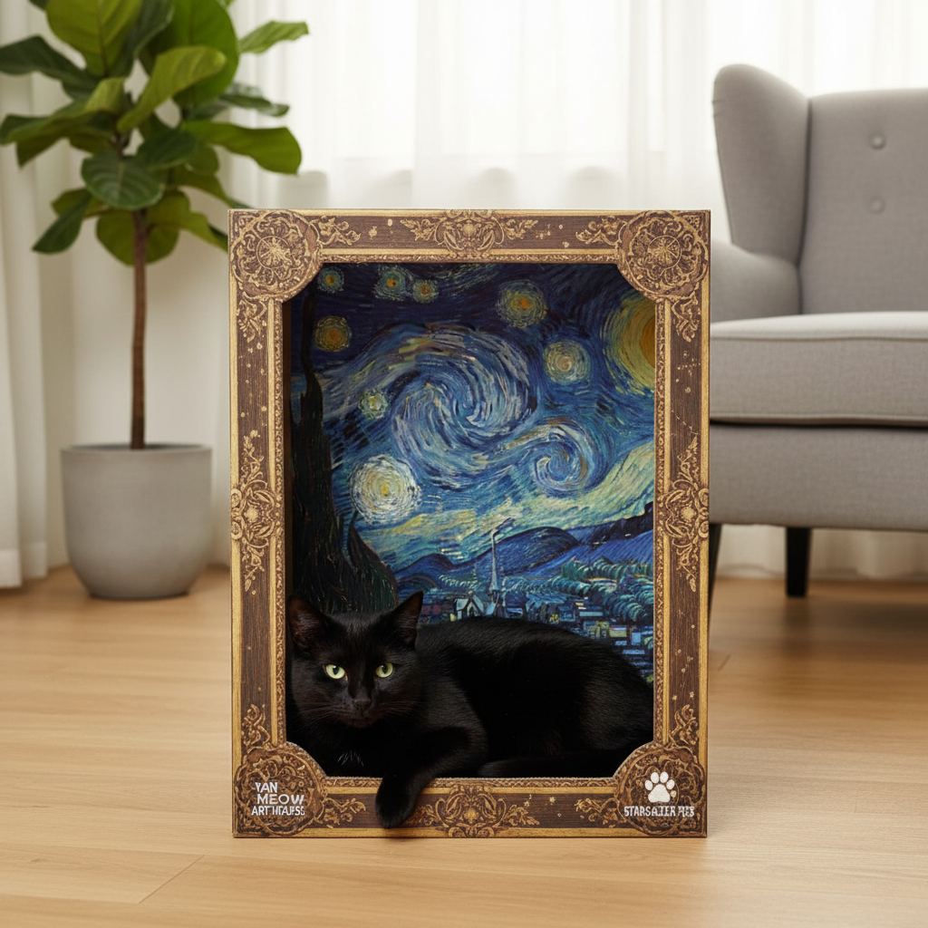 Gato em casa artesanal